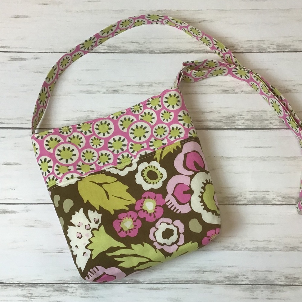 Handmade Floral Cross Body Bag